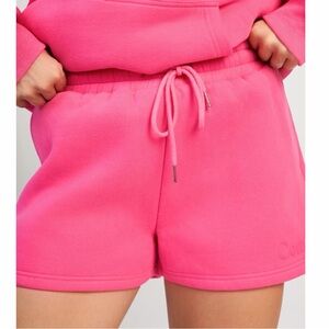 Plus Comfrt Minimalist Shorts Hot Pink Black Two Pair
